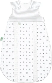 Odenwälder BabyNest Prima Klima Jersey Babyschlafsack stars and stripes light grey