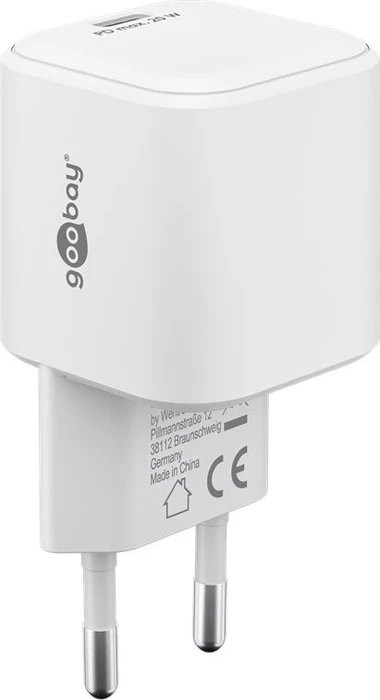 Wentronic Goobay USB-C PD GaN Schnellladegerät Nano (20W) weiß