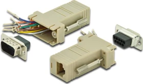 Digitus RJ-45 Buchse auf seriell DB9 Stecker