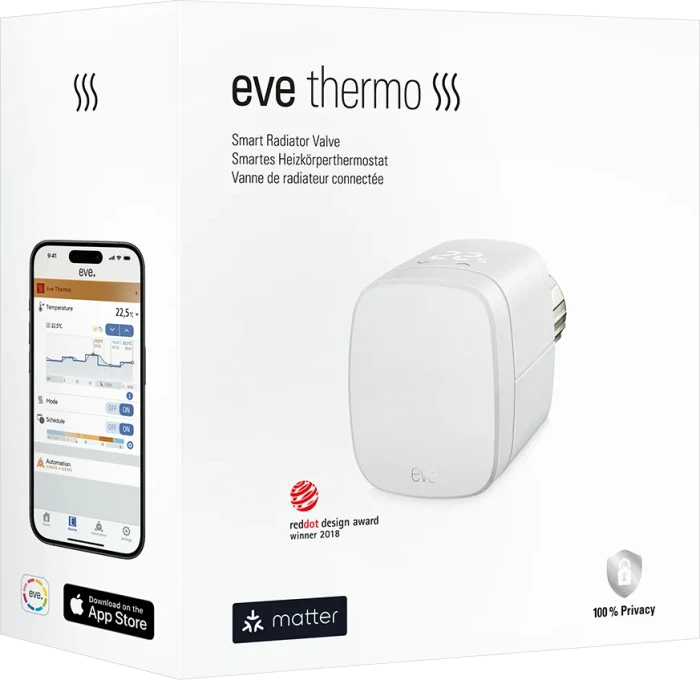 Eve Thermo 2024 (4. Generation/Matter) Heizkörperthermostat, Heizungssteuerung
