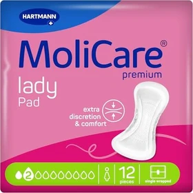 Hartmann MoliCare Premium Lady Pad 2 Tropfen Hygieneeinlage, 12 Stück