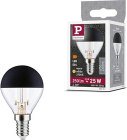 Paulmann Modern Classic Edition LED Tropfen E14 2.5W/827 warmweiß Kopfspiegel schwarz