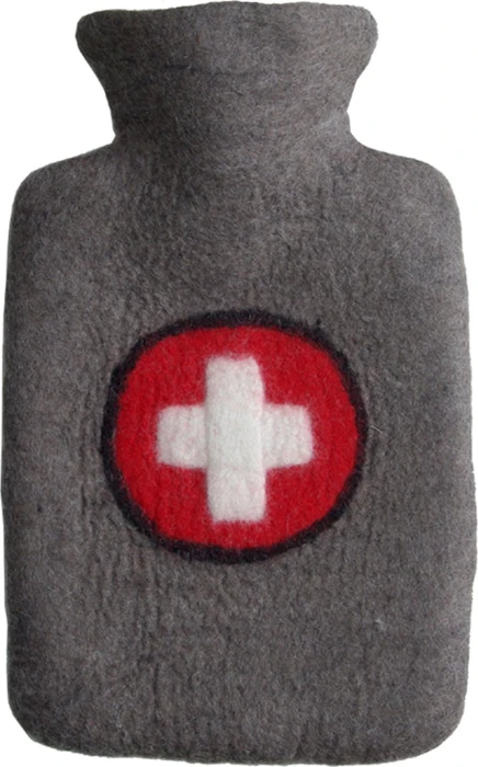 Hugo Frosch Klassik Filzbezug Wärmflasche kreuz