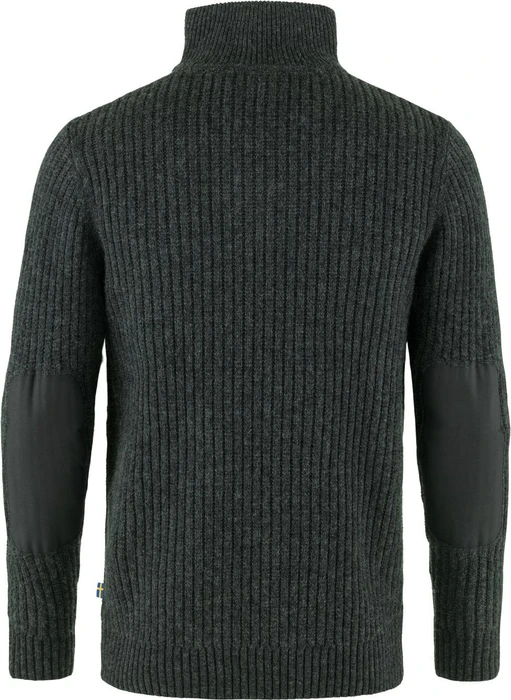 Fjällräven Övik Half Zip Strickpullover dark grey (Herren)