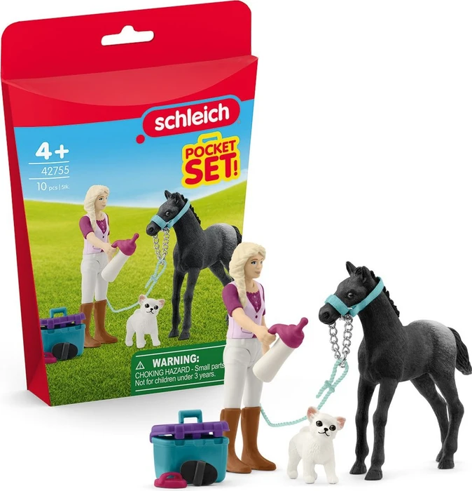 Schleich Horse Club - Pflegeset Fohlen mit Sofia