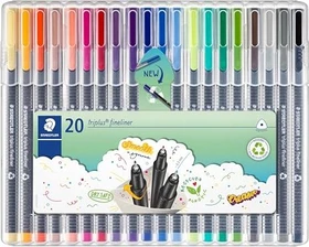 Staedtler triplus fineliner 334 0.3mm sortiert, 20er-Set, Box