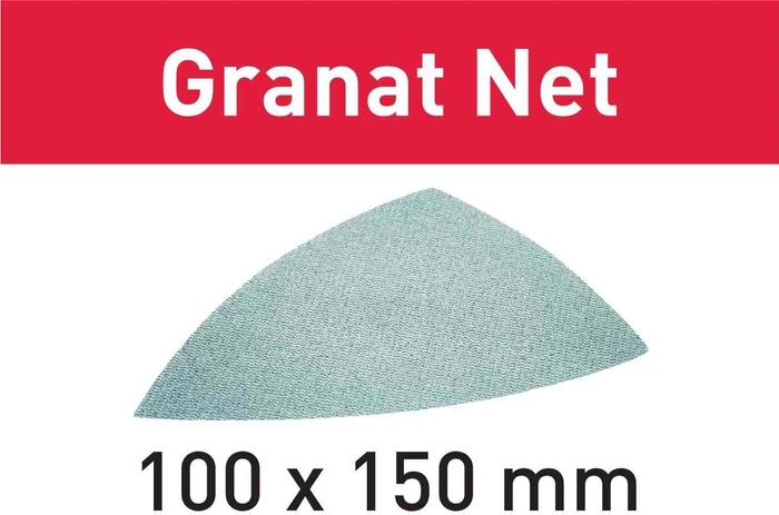 Festool Granat Net STF Delta P320 GR NET/50 100x150mm Schleifblatt K320, 100x150mm, 50 Stück