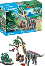 playmobil Dinos Brachiosaurus-Begegnung mit Luftkissenboot