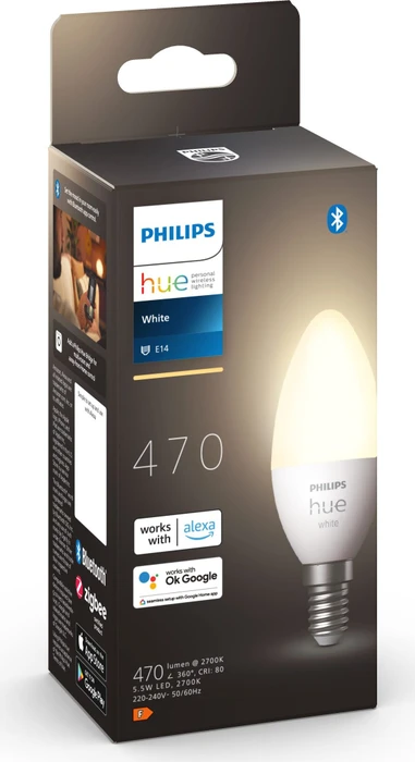 Philips Hue White 470 LED-Bulb E14 5.5W/827