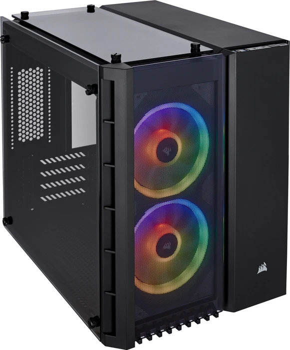 Corsair Crystal Series 280X RGB, schwarz, Glasfenster