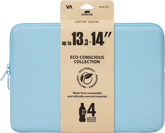 RivaCase 7703 ECO Laptop Sleeve 13.3-14" pastel blue