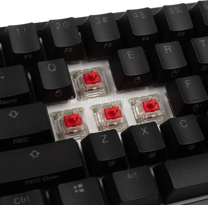 Ducky One 2 Mini RGB PBT, LEDs RGB, schwarz, MX RGB RED, USB, US