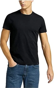 Lee Crew 2er-Pack T-Shirt kurzarm schwarz (Herren)