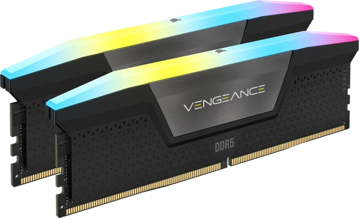 Corsair Vengeance RGB schwarz UDIMM 64GB Kit, DDR5-6400, CL32-40-40-84