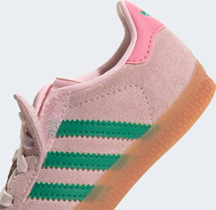 adidas Gazelle Comfort Closure Elastic Laces clear pink/court green/bliss pink (Junior)