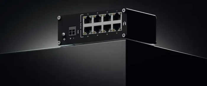 Teltonika TSW Industrial Railmount Switch, 8x RJ-45, 240W PoE+