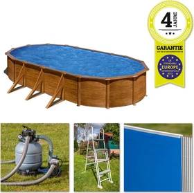 Gre Pacific Frame Pool oval 730x375x122cm