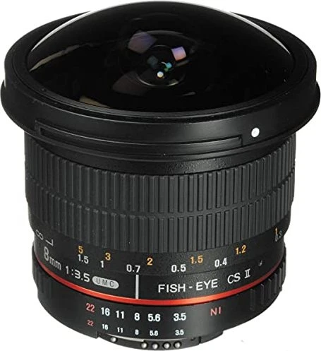 Rokinon 8mm 3.5 UMC Fisheye CS II