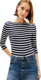 Tommy Hilfiger Slim Fit Shirt 3/4 nos breton/navy blue/ecru (Damen)