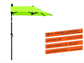 Schneider Salerno Mezzo Sonnenschirm halbrund 150cm apfelgrün