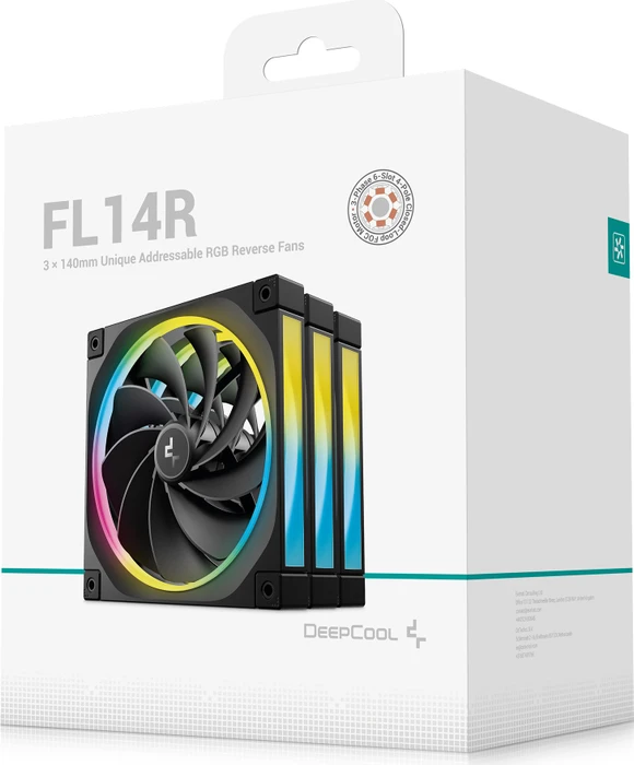 DeepCool FL14R, schwarz, 140mm, 3er-Pack