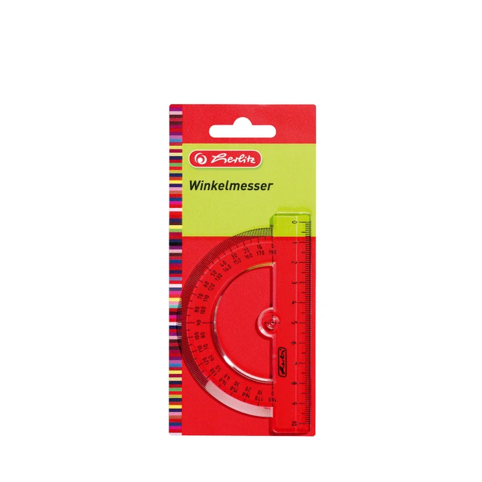 Herlitz Halbkreis-Winkelmesser 10cm, transparent (8701500)