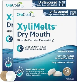 OraCoat XyliMelts Hafttabletten Natur, 80 Stück