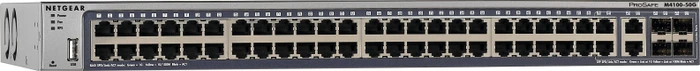 Netgear ProSAFE M4100 Rackmount Gigabit Managed Switch, 46x RJ-45, 4x RJ-45/SFP