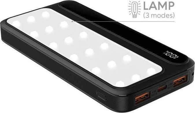 Rebeltec Powerbank P10 LCD PD Lamp 10000mAh 22.5W schwarz