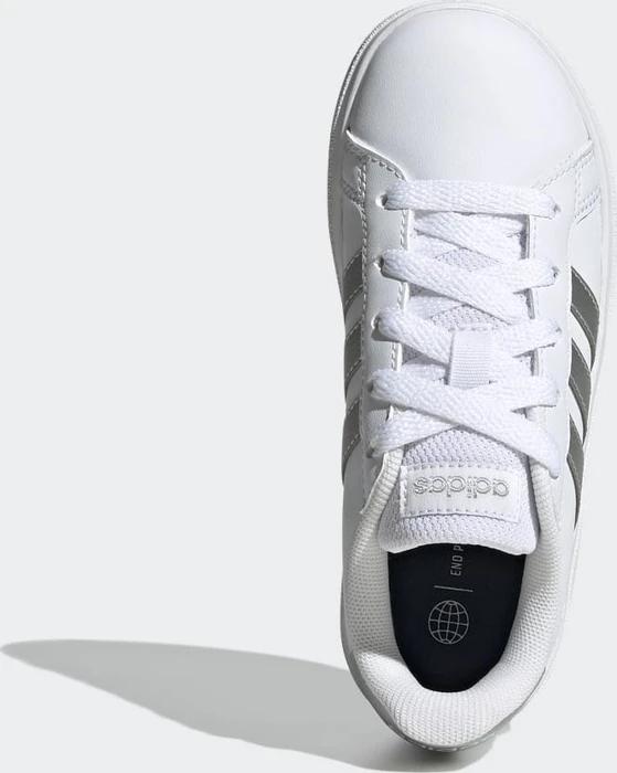 adidas Grand Court Lifestyle Tennis Lace-Up cloud white/matte silver (Junior)