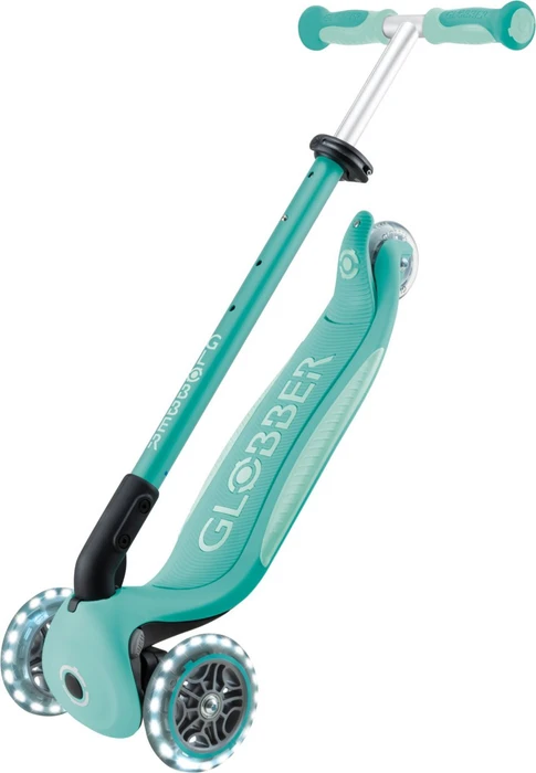 Globber Go Up Deluxe Lights Kickboard dark mint