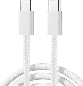 Joyroom USB-C Kabel, Ben Series, USB 2.0, 480Mb/s, 60W USB PD 3.0, USB-C [Stecker] auf USB-C [Stecker], weiß, 1m