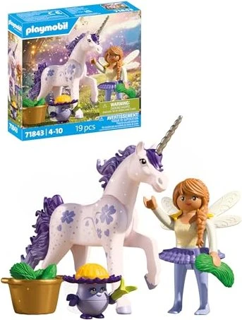 playmobil Magic Unicorns Sammeleinhorn Glückslavendel mit Fee