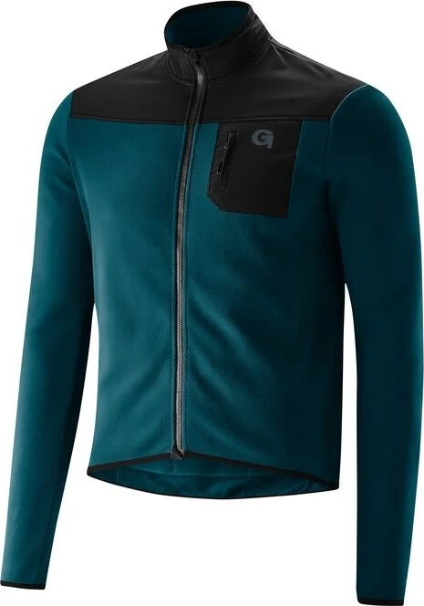 Gonso Adventure Jersey Fleece Trikot langarm torrando teal (Herren)