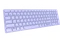 Rapoo E9700M Multi-mode Wireless Ultra-slim Keyboard violett, USB/Bluetooth, DE Vorschaubild
