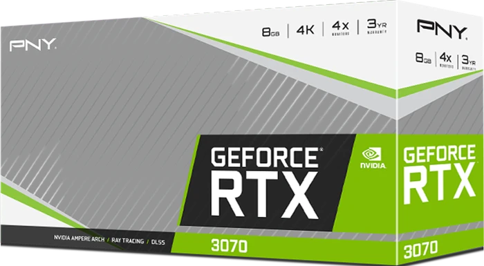 PNY GeForce RTX 3070 Uprising Dual Fan, 8GB GDDR6, HDMI, 3x DP