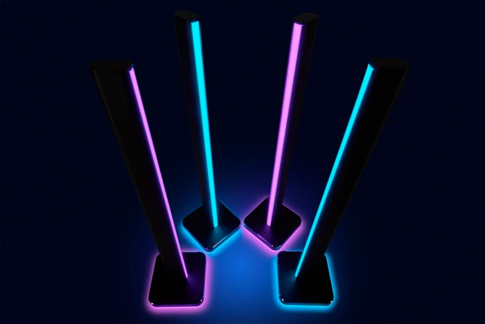 Corsair iCUE LT100 Smart Lighting Towers Starter Kit, RGB-Beleuchtungsset, 2er-Pack, schwarz