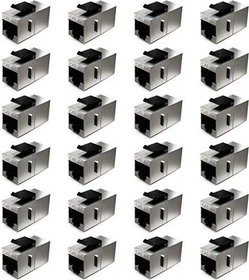 deleyCON Keystone Modul RJ-45 Modularkupplung, Cat6a, 24er-Pack