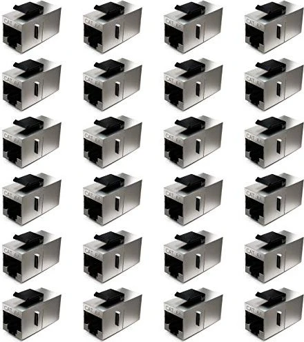 deleyCON Keystone Modul RJ-45 Modularkupplung, Cat6a, 24er-Pack