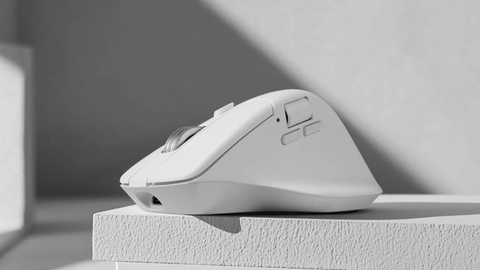 Keychron M6 All Silent Wireless Mouse weiß, 1K PixArt 3311, USB/Bluetooth