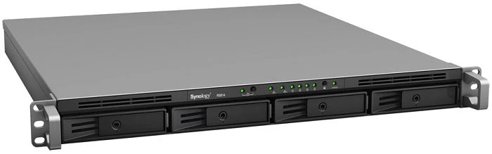 Synology RackStation RS814, 1GB RAM, 2x RJ-45 1000Base-T, 2x USB 3.0, 1HE
