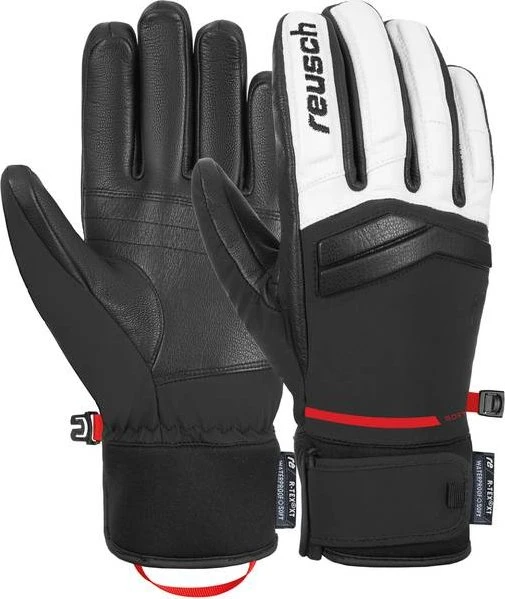 Reusch Dylan R-Tex XT Skihandschuhe white/black/fire red