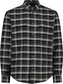 CMP Karomuster Hemd langarm nero/oil green (Herren)