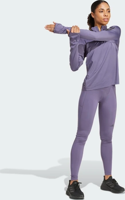 adidas Own The Run Half-Zip Laufshirt langarm preloved violet (Damen)