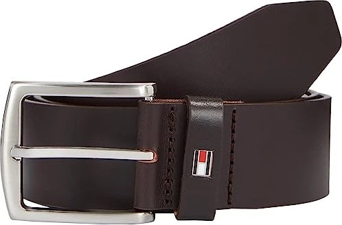 Tommy Hilfiger Denton Leder mit Flag-Logo Gürtel