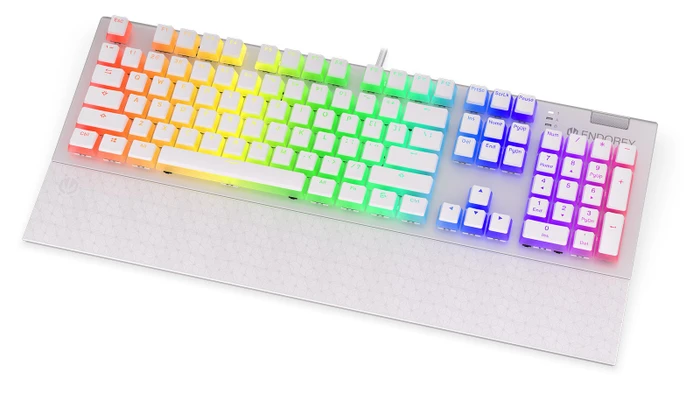 Endorfy Omnis Pudding, Onyx White, Kailh BLUE, USB, US