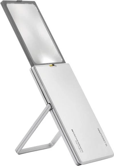 Eschenbach easyPOCKET XL Taschenleuchtlupe silber