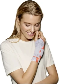 Sporlastic Manudyn Supreme Handgelenkbandage links Größe S platinum, 1 Stück