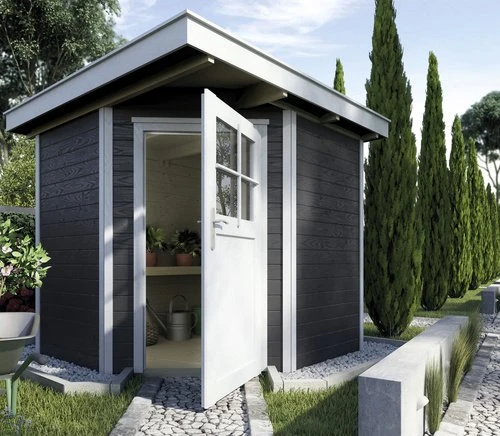 Weka 229 209x205cm Gerätehaus anthrazit