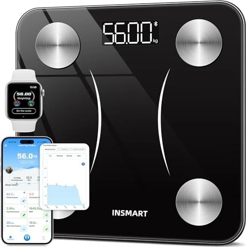 Insmart digitale Körperanalysewaage schwarz